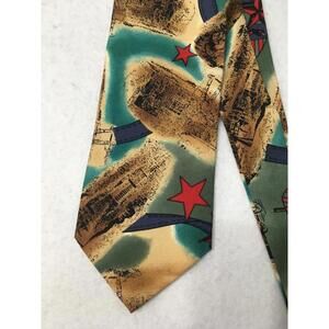 Structure Men's 100% Silk Novelty Neck tie star horse history